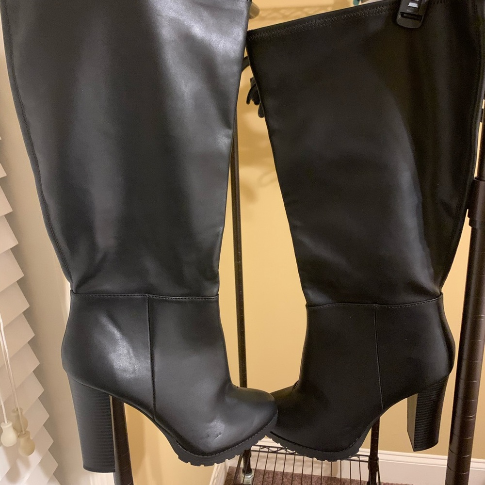 Lane Bryant Black Wide Width Wide Calf  Boots 11W